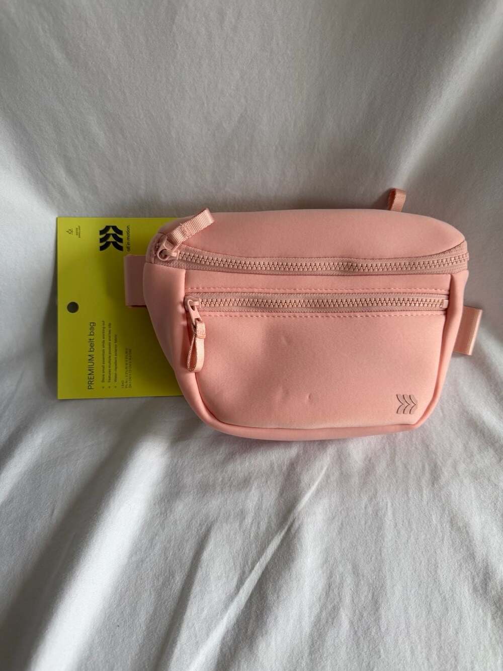 All in Motion Premium Belt Bag Pink Faux Neoprene - Picture 1 of 5